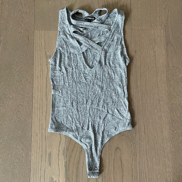 Express Tops - Express ribbed knit bodysuit